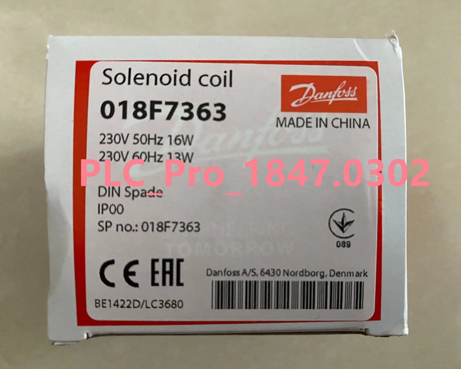 Danfoss 018F7363 BB230CS Solenoid Coil Importer