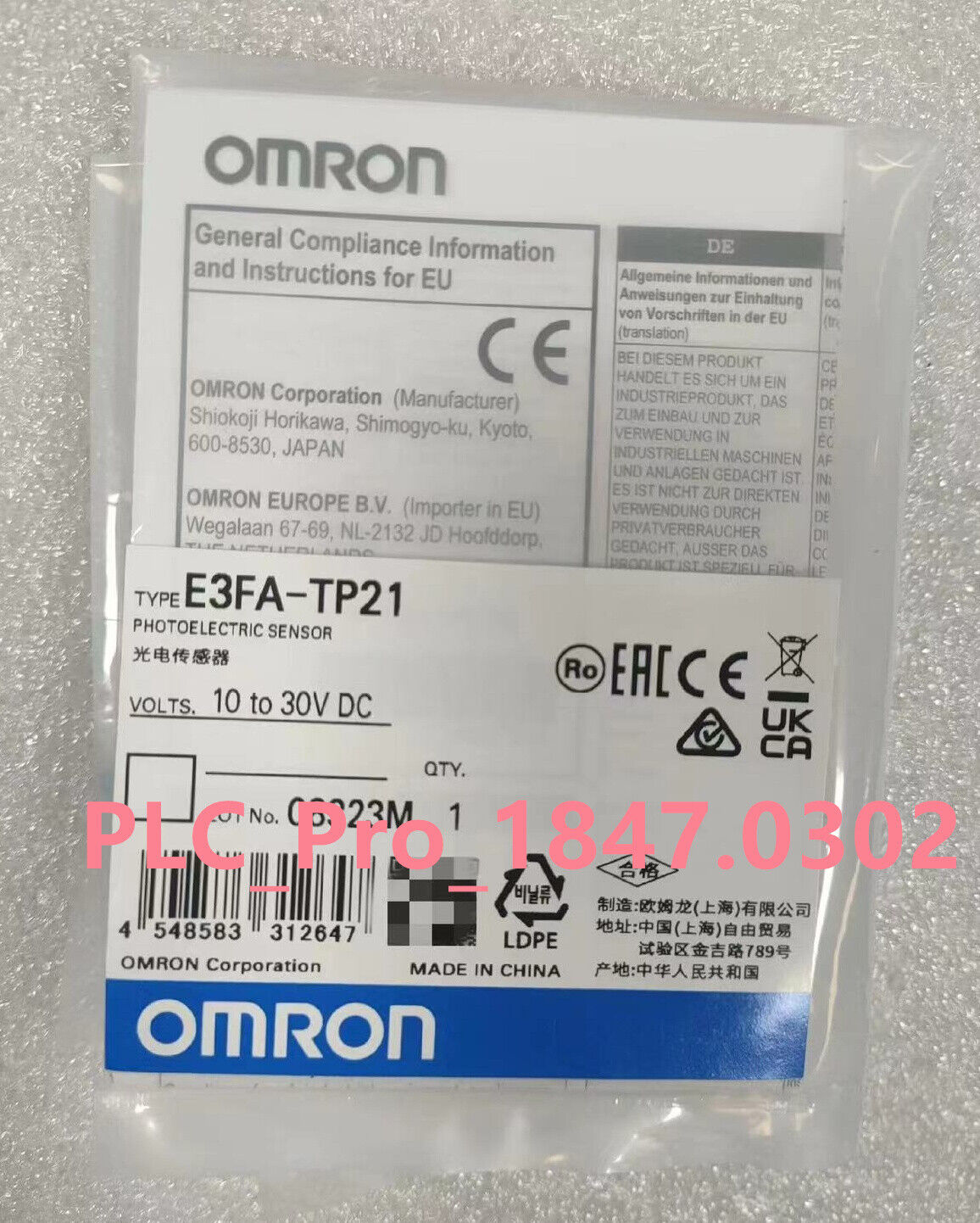 E3FATP21 Omron E3FA-TP21 Photoelectric Sensor Switch Buy