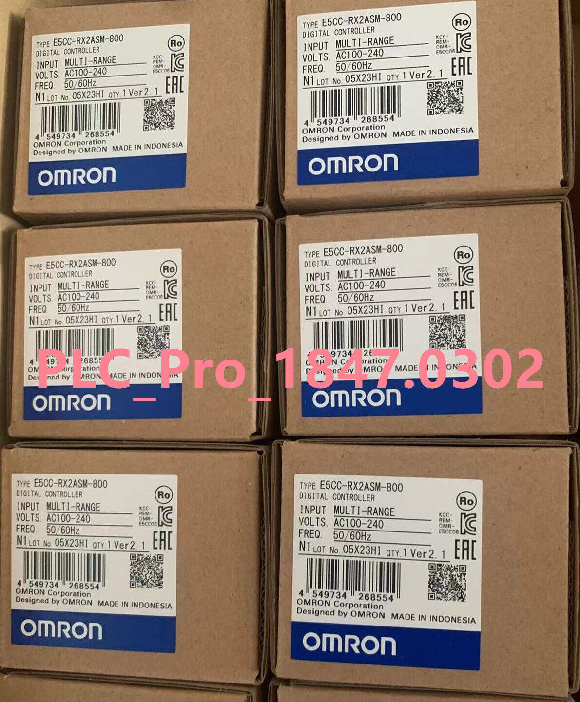 Omron Temperature Controller E5CC-RX2ASM-800 100-240 VAC 100% Quality Guarantee Free Shipping B2B Providers