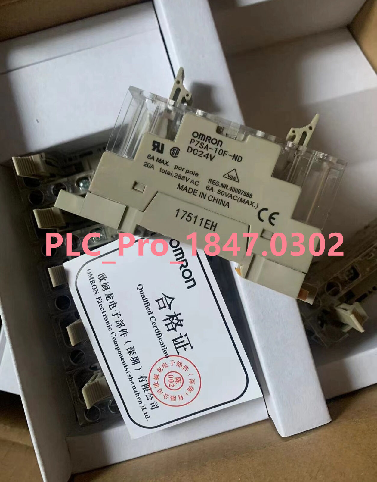 P7SA10FND OMRON Relay Base P7SA-10F-ND DC24 Sourcing